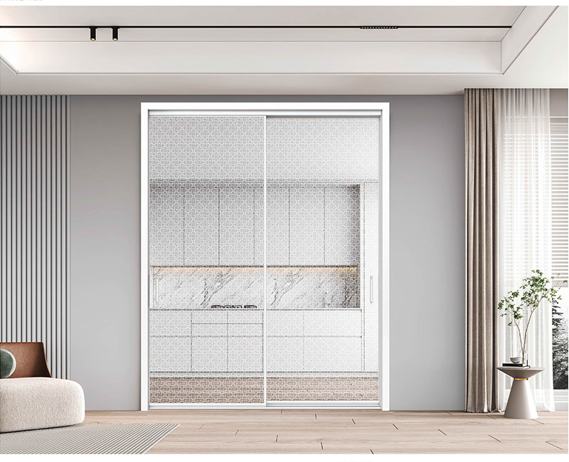 8厘中国结透明推拉门